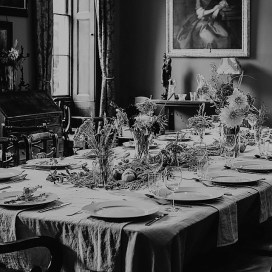 Manor house banquet table